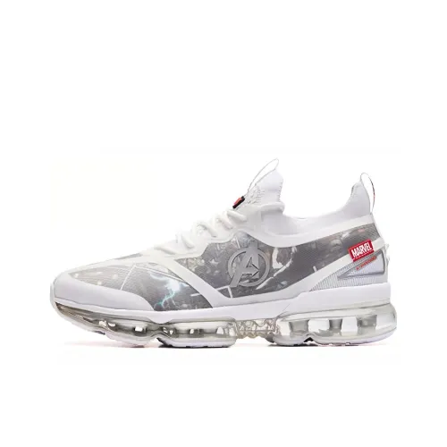 MARVEL x Anta SEEED Амортизаторы Устойчивые к истиранию Низкий Топ Беговые кроссовки Мужские Белые