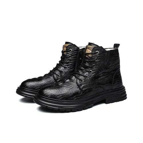 MODENGPAN Короткий Мартин Ботинок 3 см Мужской Черный