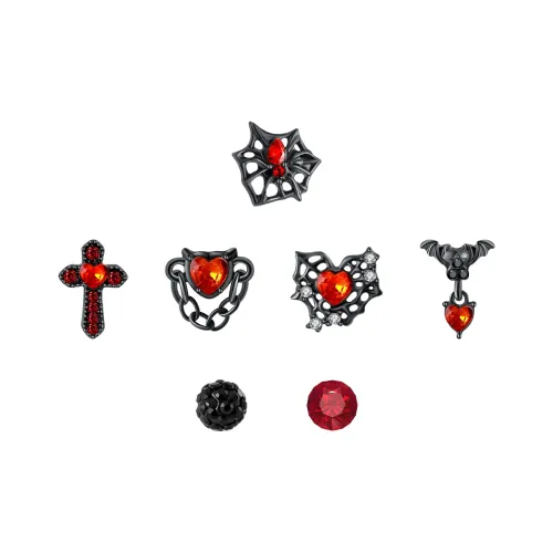 Ice Heart Rain Сплав Серьги-гвоздики Унисекс