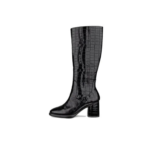 Ecco Высокие сапоги до колена 5,5 см женские черные