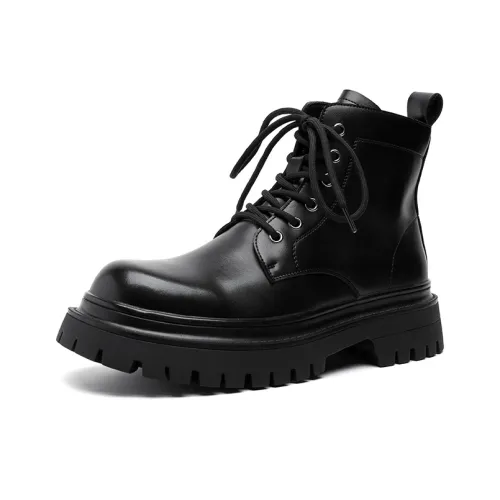 MODENGPAN Короткий Мартин Ботинок 3 см Мужской Черный