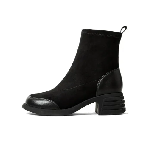 Q.VONTON Ботильоны Черные Женские