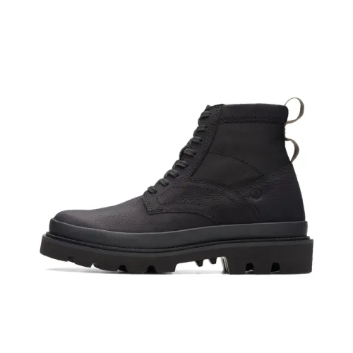 Clarks Короткий MID Martin Ботинок Мужской Черный