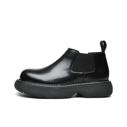 GZZ Ankle Длина Челси Мужской Черный