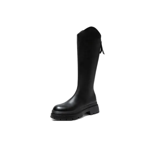 ZHR Колено Высокие Рыцарь Ботинки 4CM Женские