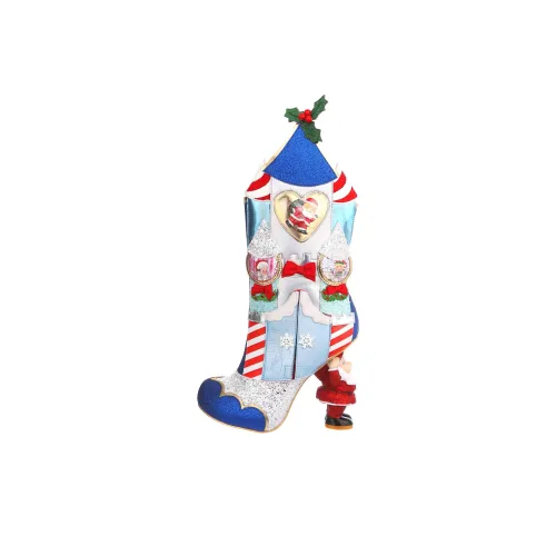 IRREGULAR CHOICE Женские высокие сапоги до колена, синие