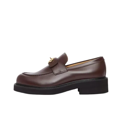 Valentino VLOGO LOCKER Лоферы 4CM Женские Коричневый