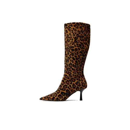 ZARA Ботильоны с леопардовым принтом, женские