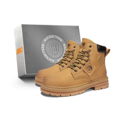 HACKBUTEER Короткий ботинок Martin мужской желтая коробка