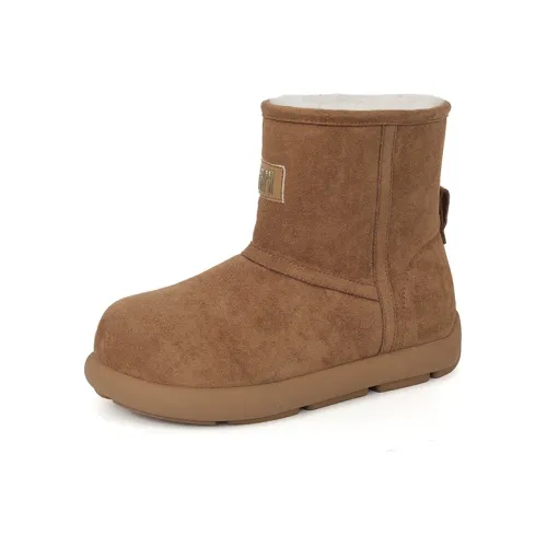 JOSINY Термический Увеличение Высоты Короткие Снежные Ботинки Женские Коричневый