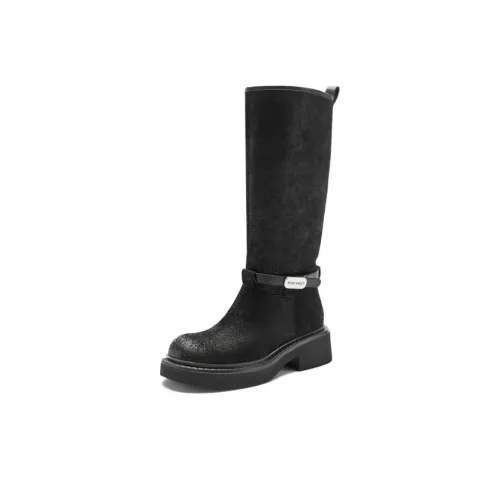 NINE WEST Колено Высокие сапоги 5,2 см Женские Черные