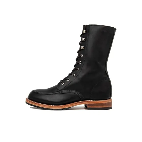 RED WING Обувь Martin Boot Высота колена 3 см Женская Черная