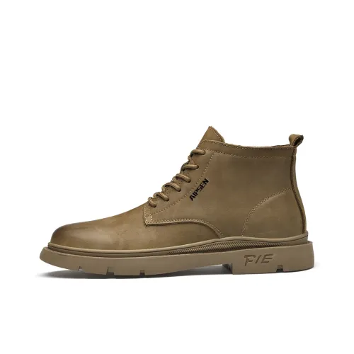 AIPSEN ботинки Martin Khaki Мужские