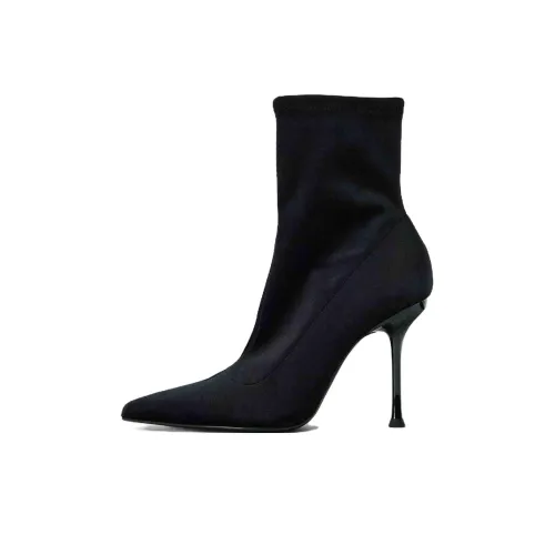 ZARA Ботильоны Черные Женские