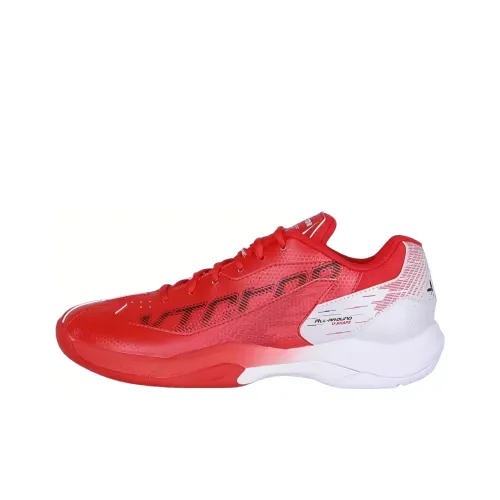 Victor Slip-resistant Abrasion-resistant Low-top Badminton Shoes Unisex Red White Виктор Антислип Резистентный Низкий Топ Бадминтон Обувь Унисекс Красный Белый