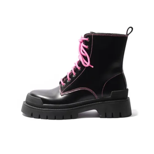 STEVE MADDEN Мартинсы Черный/Розово-красный Женские