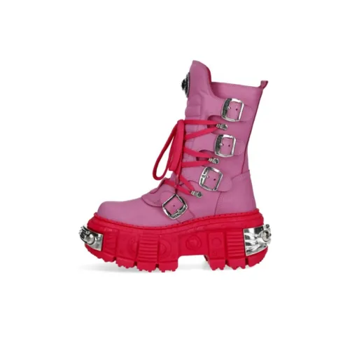 NEW ROCK Ботильоны 10 см Унисекс Фуксия