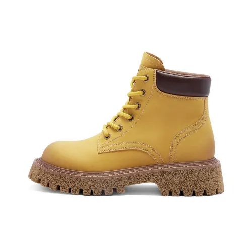 C°BANNER Короткий MID Голень Мартин Boot Женские Желтый