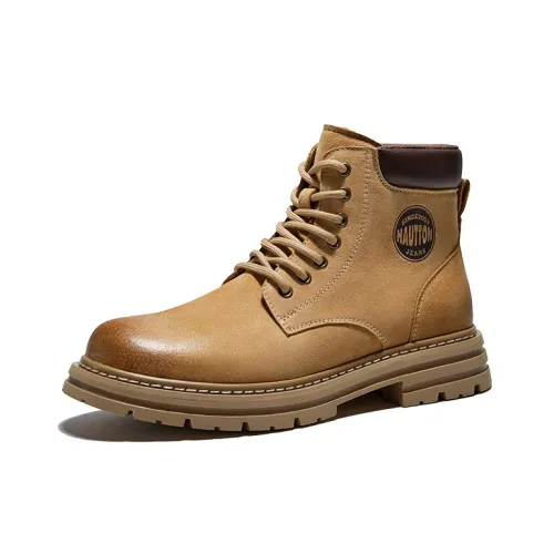 Hautton Jeans Короткий Мартин Boot Мужской Желто-коричневый