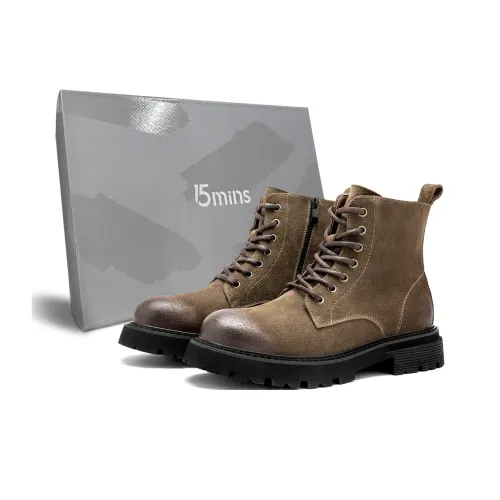 15 MINS Martin Boot Мужской Желтый Коричневый