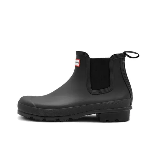 HUNTER Дышащие Водонепроницаемые и Устойчивые к Износу Резиновые сапоги Мужские Черные