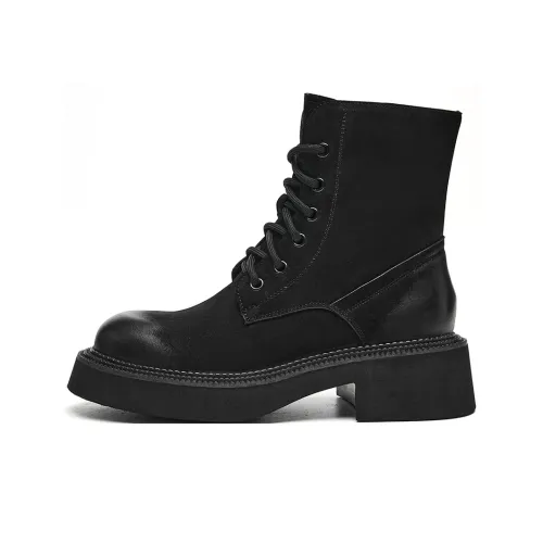 EBLAN Ankle Длина Martin Boot Женские Черный