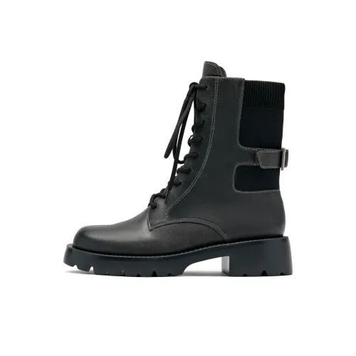 Staccato Серый тон Короткий Martin Boot 4CM Женские