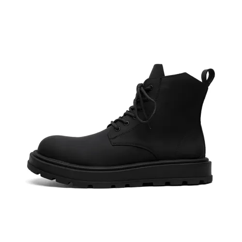 Ignition Короткий Мартин Ботин Мужской Черный