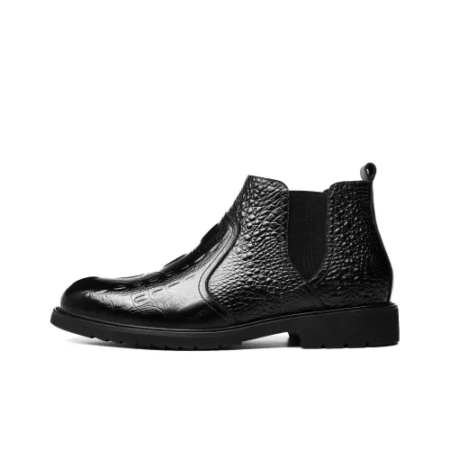 CHINT Короткий Челси Мужской Черный