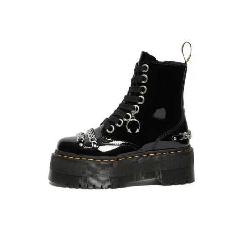 Dr.Martens Jadon Ma Короткий MID Голень Мартин Ботинок Женские Черный