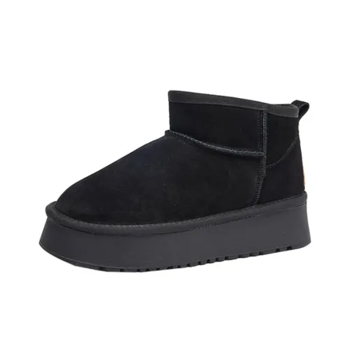 JIETEGONGYANG Термостойкие Снежные Ботинки с Накладкой 4,5 см Женские