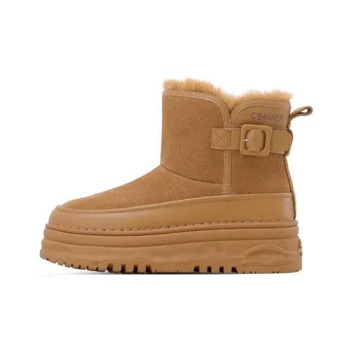 C°BANNER Термостойкие Короткие Сноубутсы Женские CAMEL