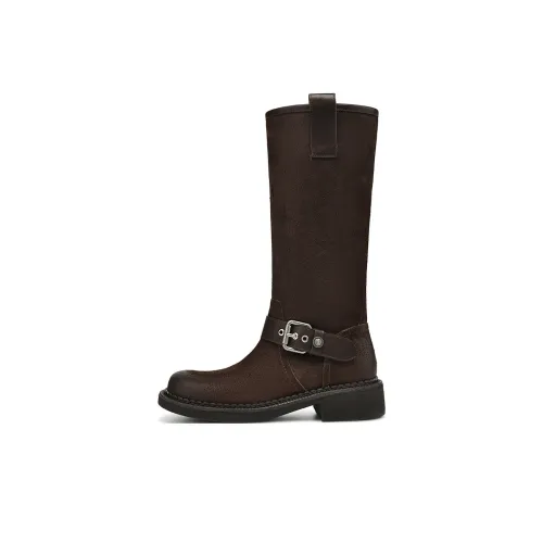 Rosa Bianca Knight Boots Колено Высокие сапоги 3,6 см Женские
