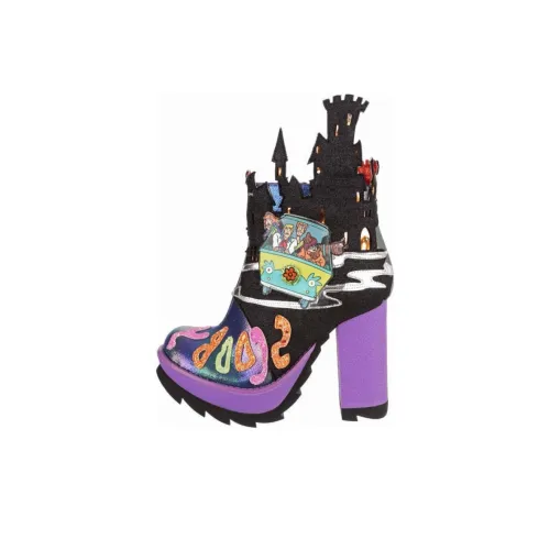 IRREGULAR CHOICE Ботильоны 11,5 см Женские Черный Фиолетовый