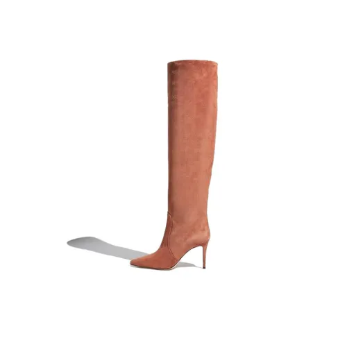 SCAROSSO Высокие сапоги на каблуке 8,5 см Женские Коричневые