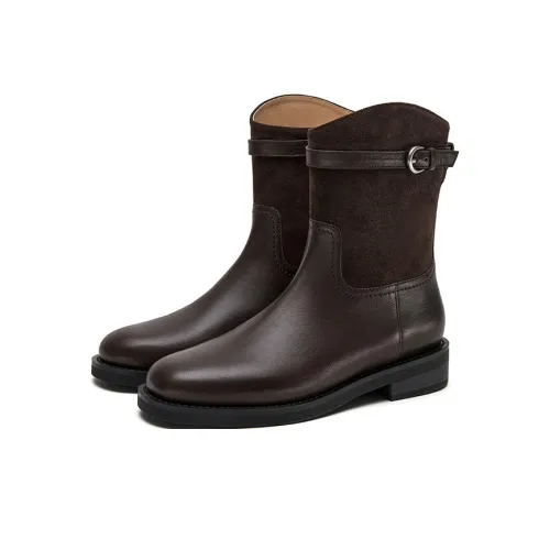 Ботильоны Marie Claire 3 см Женские Коричневые