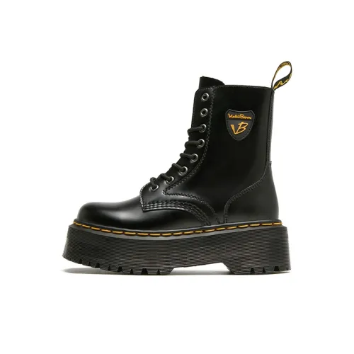 VICKI BROWN Джинсы Короткий Мартин Boot Женские Черный