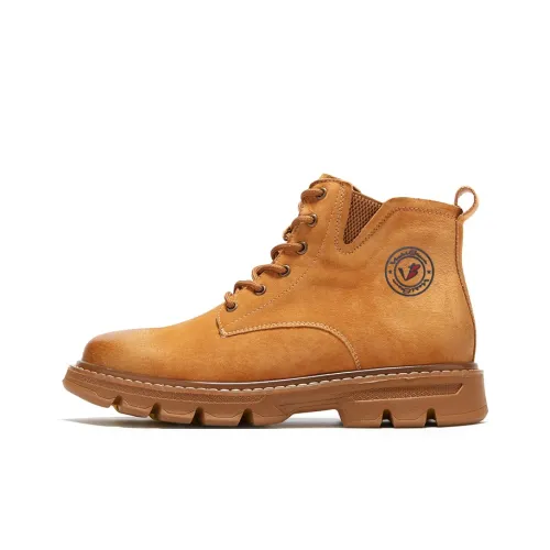 VICKI BROWN Джинсы Коллекция Ankle Длина Мартин Boot Унисекс Желтый