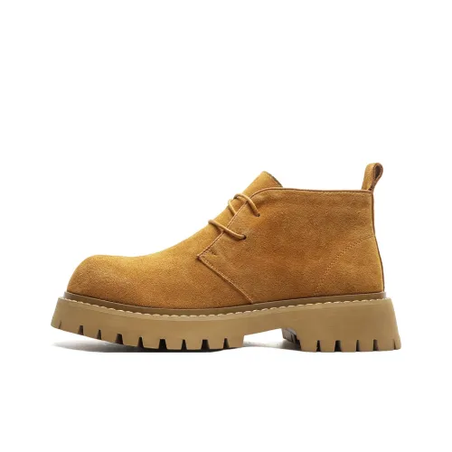 Xiwencha Martin Boot Мужской Желтый