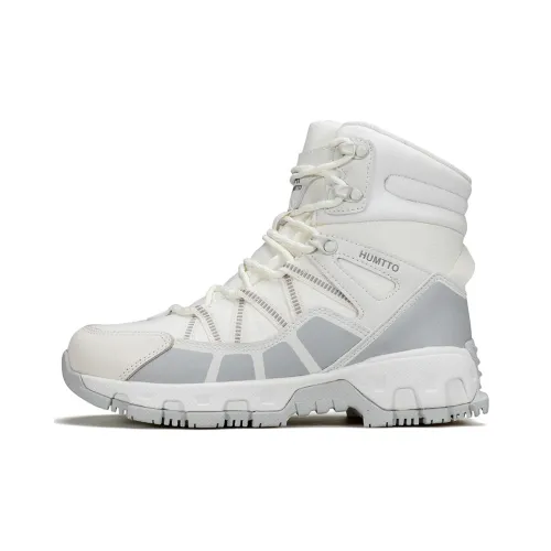 HUMTTO Термическое Амортизирующее Покрытие Короткий MID Ботинки для снега Женские Слоновая кость