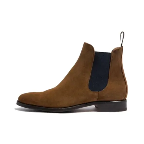 SCAROSSO Crew Челси 3 см Мужской Табак