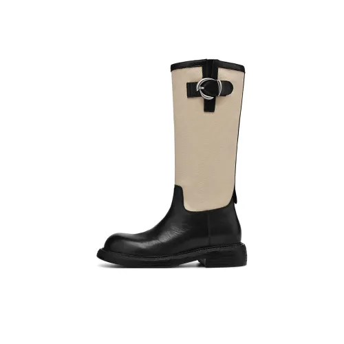 Rosa Bianca Knight Boots Колено Высокие сапоги 3,7cm Женские Черные