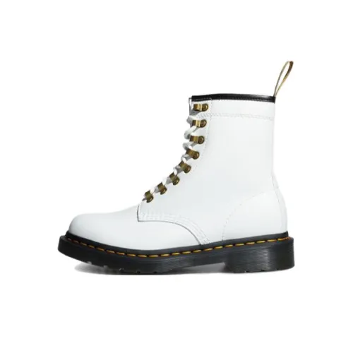 Dr.Martens Короткий MID Голень Мартин Ботинок Женские Белые