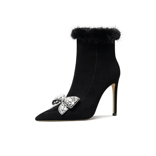 Lily Wei Ботильоны 10 см Женские Черные