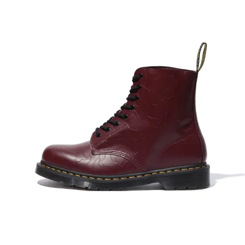 Dr.Martens x A BATHING APE BAPE совместный бренд ABC 8 Hole ботинки Короткий Мартин Boot Мужской Бургундский