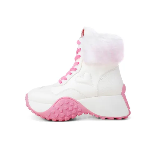 Hoov Короткие Сноубутсы 6 см Женские Розовые