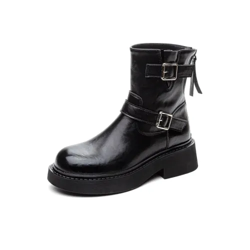 JNLVWA Ботильоны 4,5 см Женские Черные