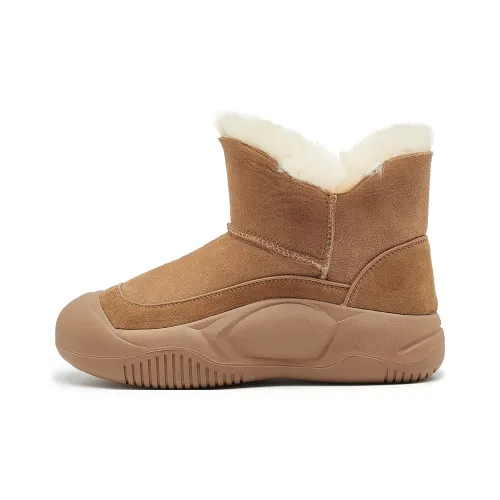 OULISASI Термическая устойчивая к истиранию амортизация короткая сноуботинка для женщин