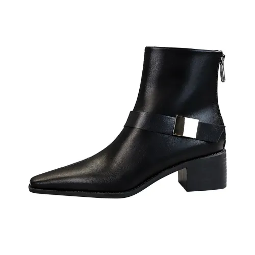 Bamiti As if treading on level ground Ботильоны 4CM Женские Черный