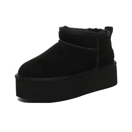 EVERAU Короткие Сноубутсы Женские Черные